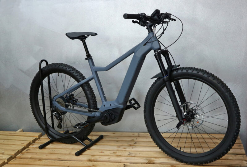 Brand new electric mountain bike, or e bike, assembled .